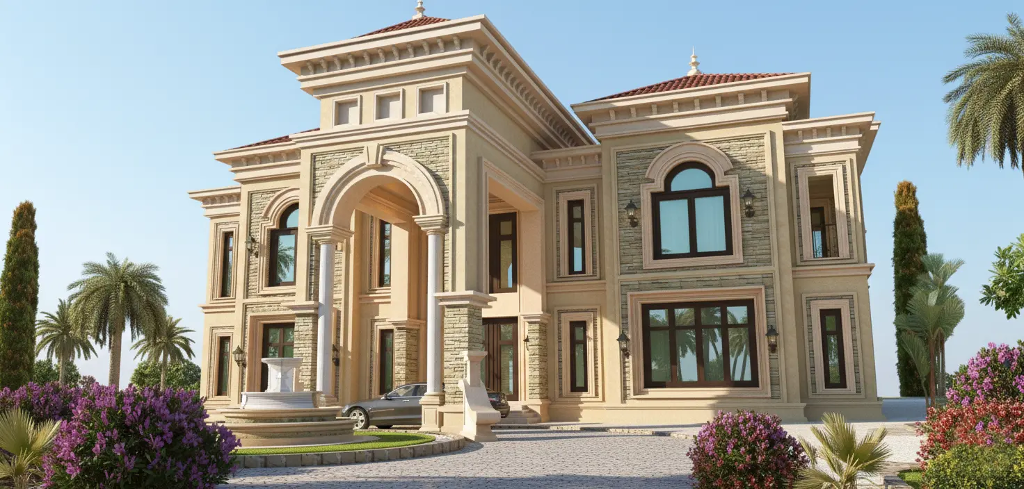 Green building villa Nadd Al-Shiba Third Dubai — structural engineering by Moduline