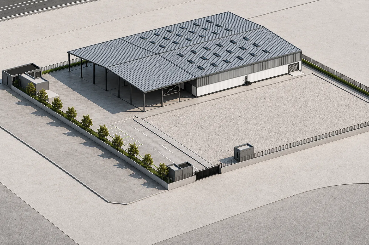 Al Fayha Aluminum Factory and warehouse in Dubai by Moduline Engineering Consultancy