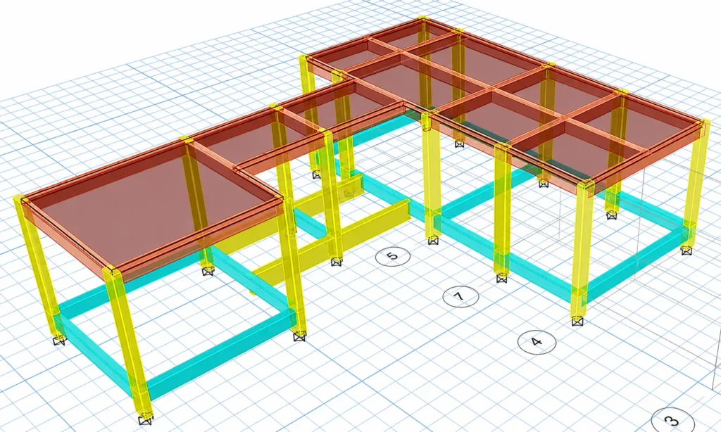 Detailed RCC foundation system design for the service block at Al Fayha project by Moduline