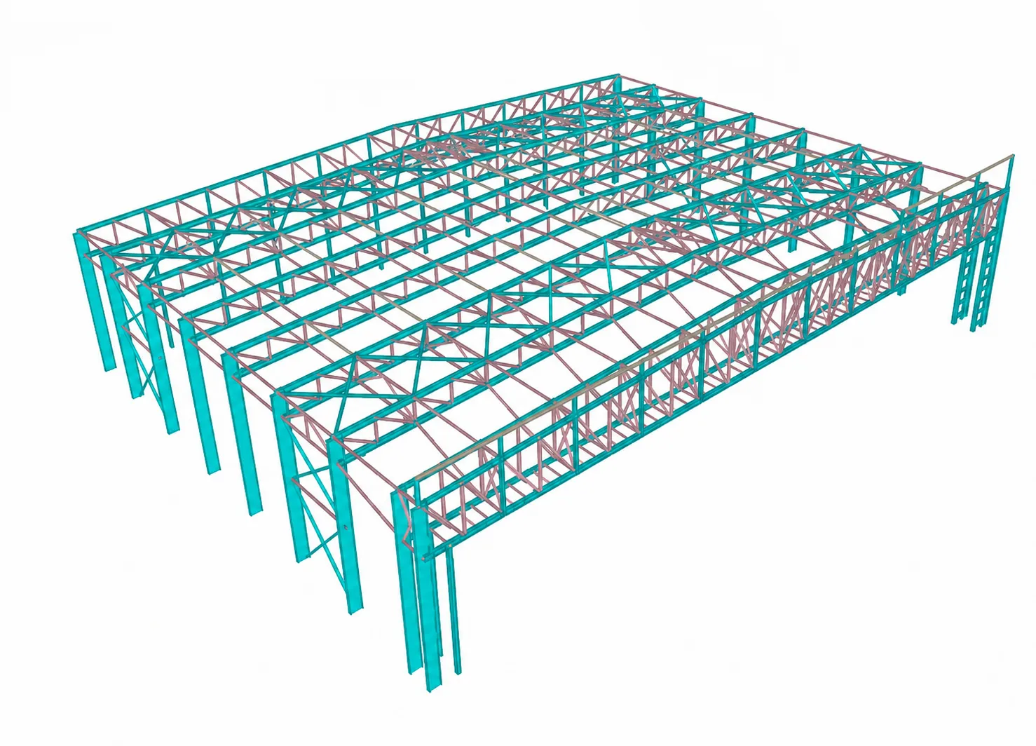 3D Steel Modeling for Skytech Project 3 - Moduline Engineering Consultancy