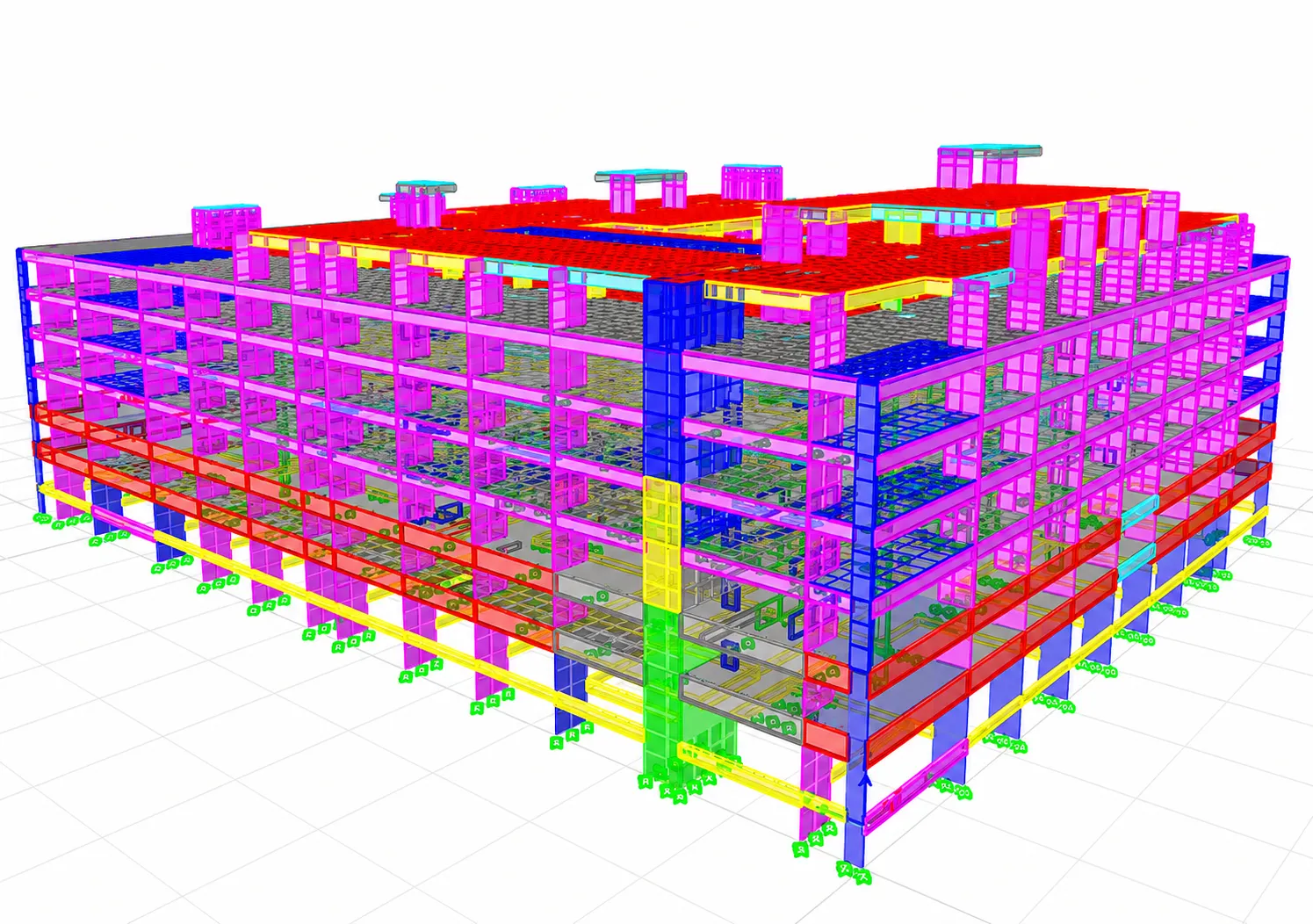 Al Boraq detailed structural BIM model - Moduline Engineering Consultancy