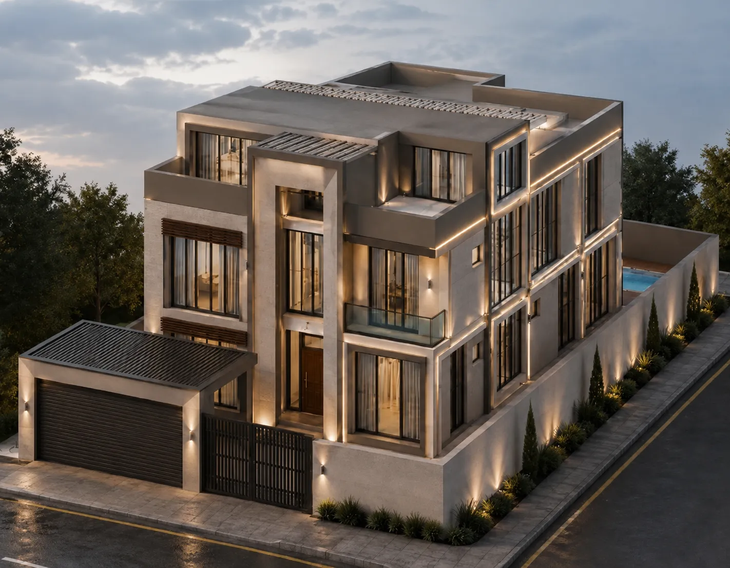 Three Residential Villas G2 - Moduline Engineering Consultancy