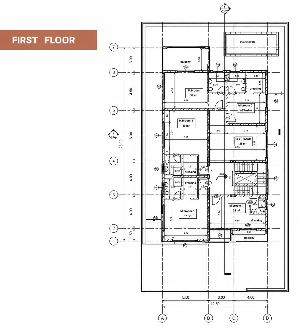 crisp high resolution architectural floor plan - Moduline Engineering Consultancy