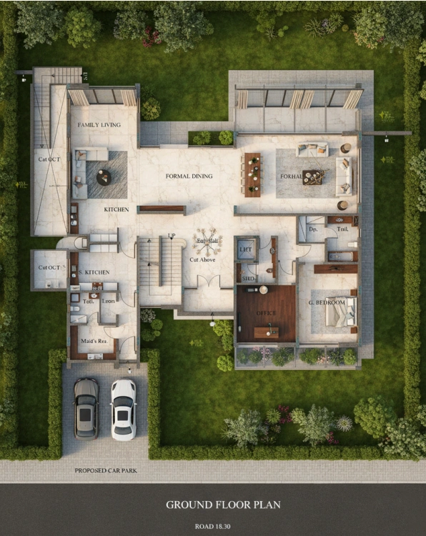 green building villa design dubai - Moduline Engineering Consultancy