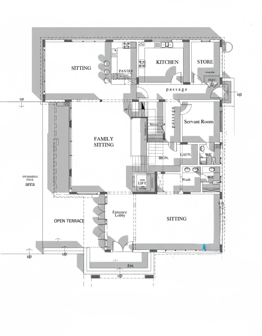 luxury villa interior design nadd al sheba - Moduline Engineering Consultancy