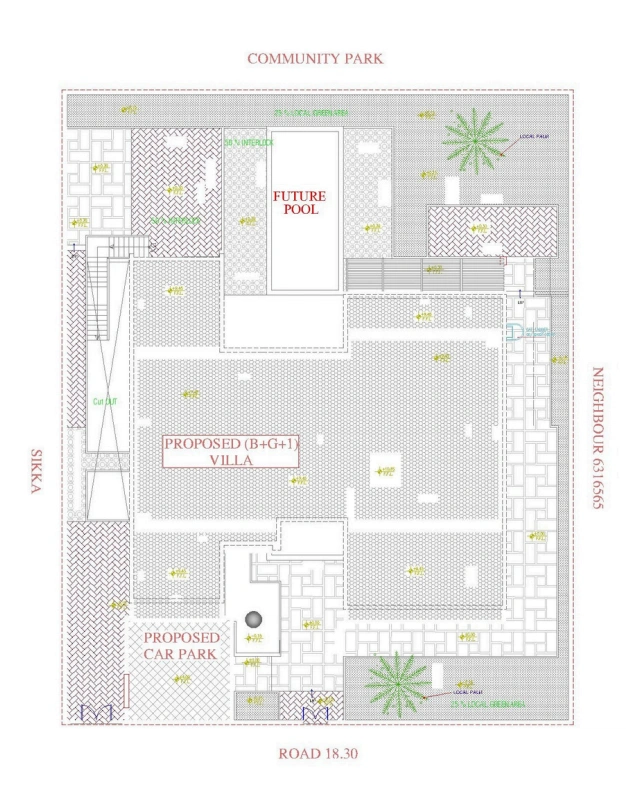 structural design blueprint villa 1 - Moduline Engineering Consultancy