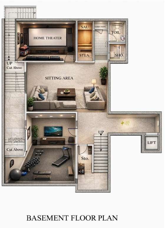 structural design blueprint villa 4 - Moduline Engineering Consultancy