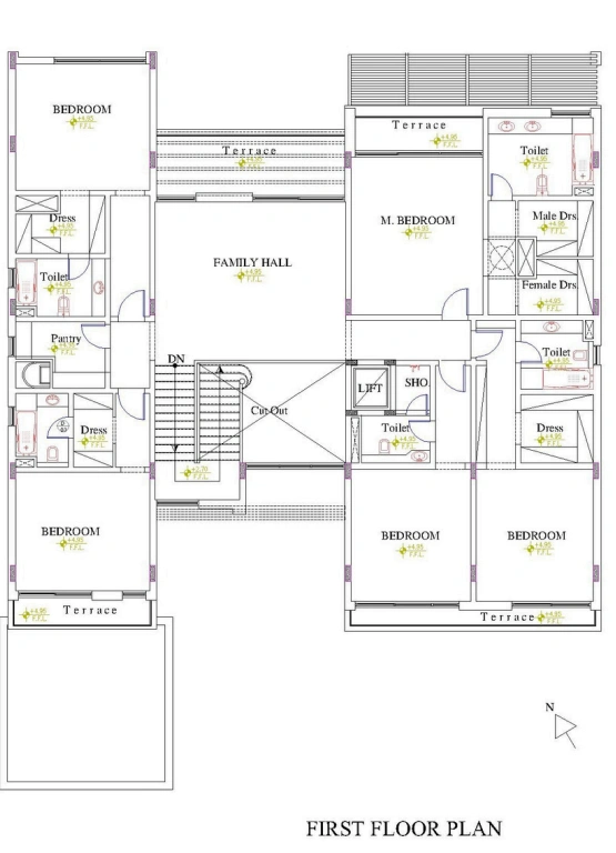 structural design blueprint villa 5 - Moduline Engineering Consultancy