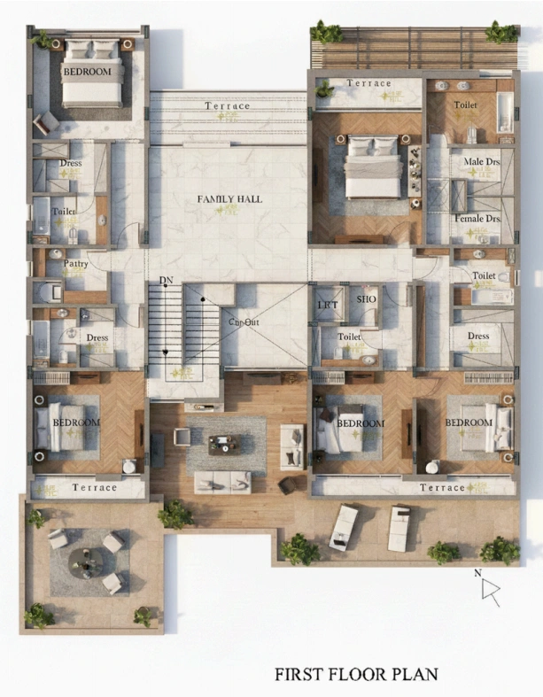 structural design blueprint villa dubai hills - Moduline Engineering Consultancy