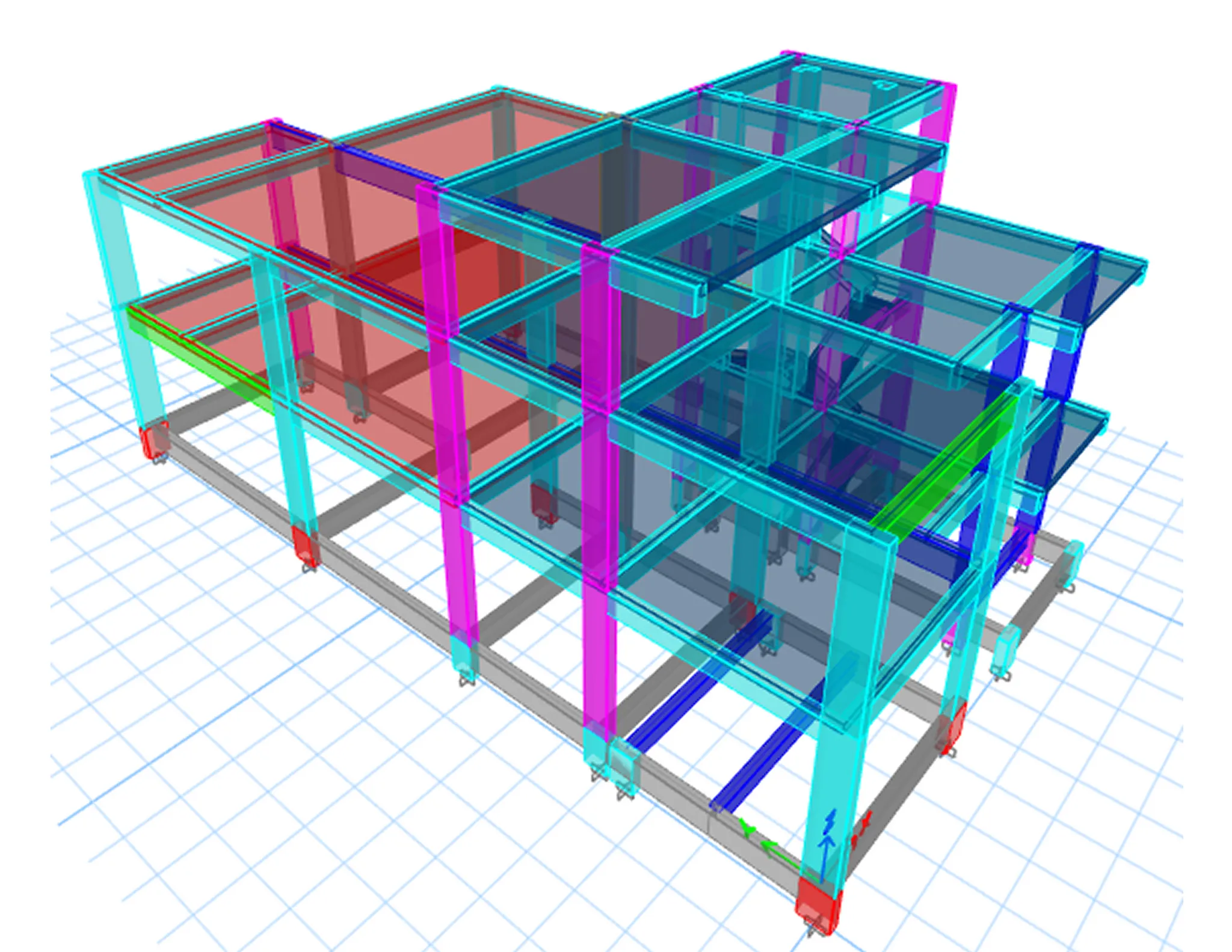 structural model 3d perspective 01 - Moduline Engineering Consultancy