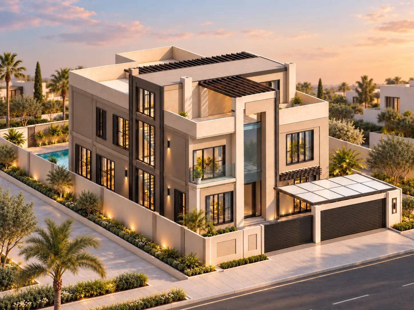 Residential Villas G+2 - Moduline Villa Projects