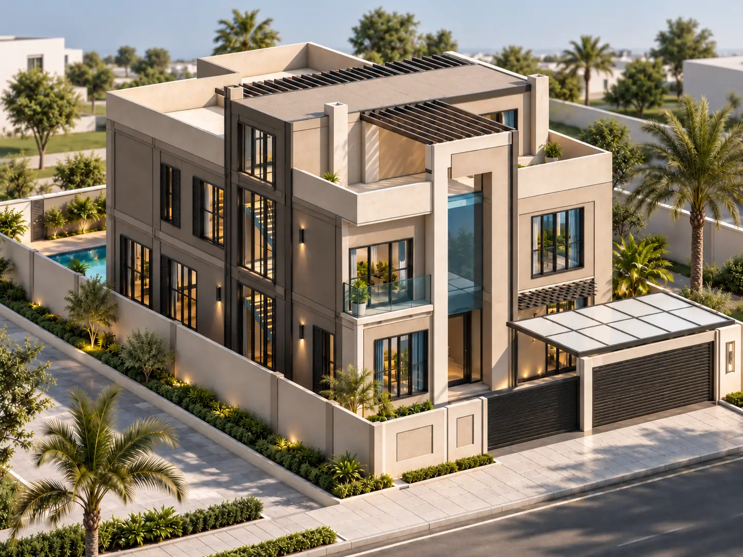 Residential Villas G+2 - Moduline Villa Projects